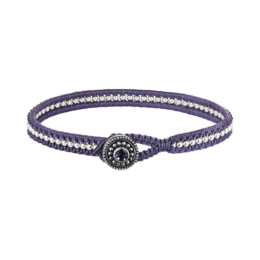 Bracelet MOSCOW with silver beads and iolite